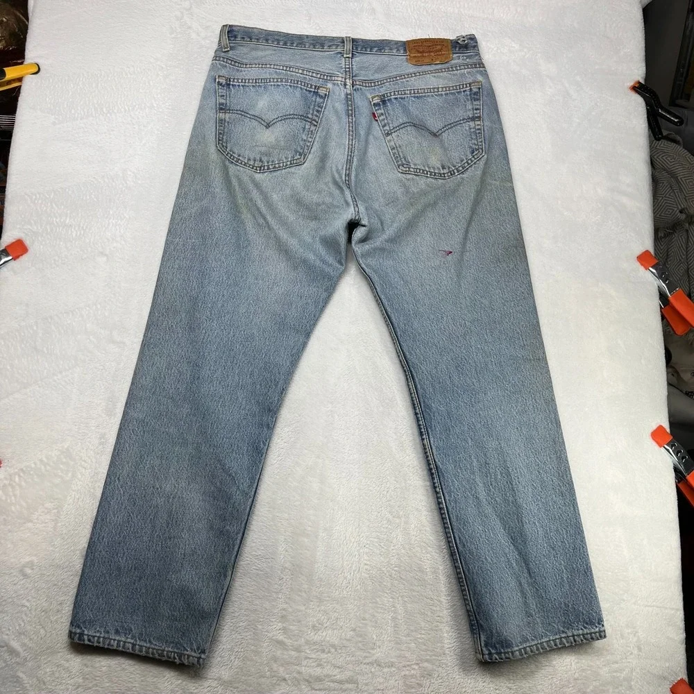 Vintage‎ Levi's 501XX Jeans Men's Blue Denim Mid Rise Classic Straight - 35X29